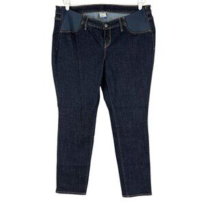 Old Navy Maternity Women's Side Panel Stretch Skinny Blue Denim Jeans Sz 16 NWOT